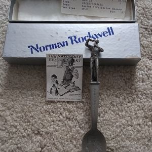 Norman Rockwell Doctor Pewter Spoon 1980 edition
